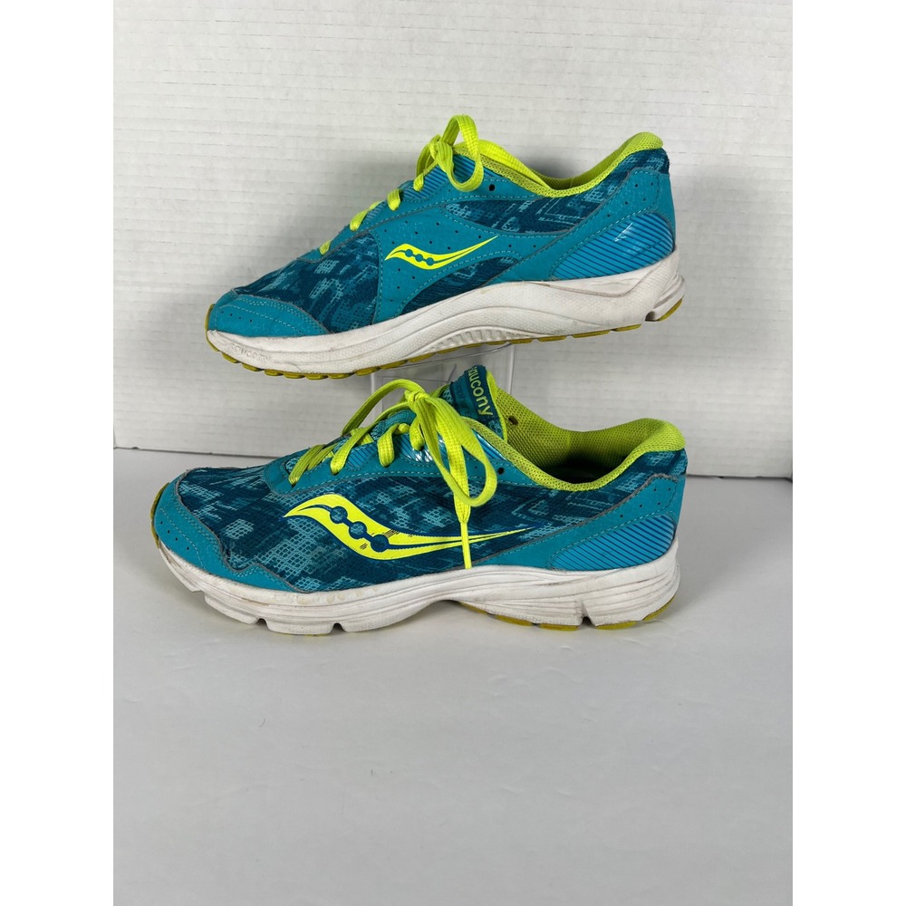 Saucony‎ Cohesion 8 Teal Yellow Running Shoes Women 8 S15220-2 Athletic Sneakers